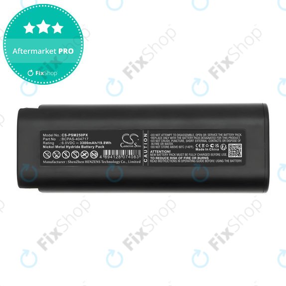 Bateria do Paslode 900400, 3300mAh, Ni-MH, 6V, 404400, BCPAS-404717, HQ