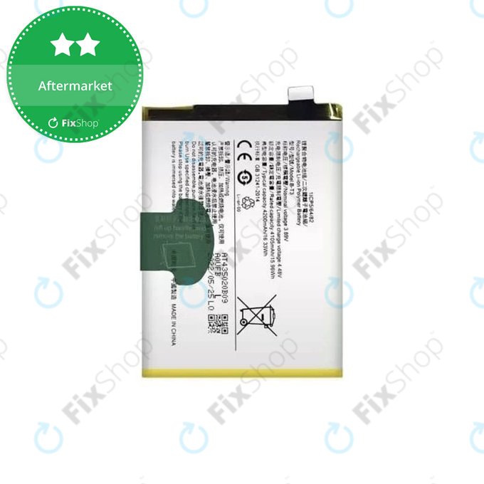 Bateria do Vivo V23 5G V2130, B-T3, 4200mAh