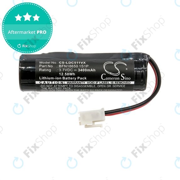 Bateria do Leifheit Dry&Clean 51000, 51002, 51113, 51114, BFN18650, 1S1P, Li-Ion, 3.7V, 3400mAh, HQ