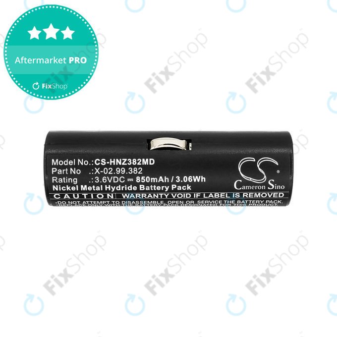 Bateria do Heine Beta Handles, Heine Ophthalmoscope Beta 200, 850mAh, Ni-MH, 3.6V, X-02.99.382, BATT/110904-A1, HQ