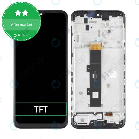 Wyświetlacz do Motorola Moto G30 XT2129, Ekran dotykowy z ramką, Phantom Black, TFT
