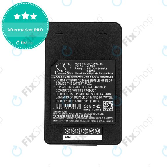 Bateria do Autec LK Neo, 500mAh, Ni-MH, 3.6V, MHM03, R0BATT00E11A0, HQ