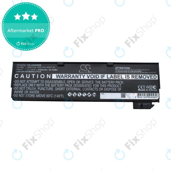 Bateria do Lenovo ThinkPad X240, X250, X260, S440, T440, T550, T560, 4400mAh, Li-Ion, 11.1V, 45N1132, HQ