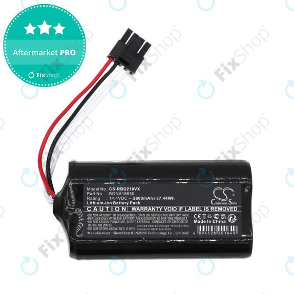 Bateria do RobZone Duoro Xcontrol 2, BONA18650, 2600mAh, Li-Ion, 14.4V, HQ
