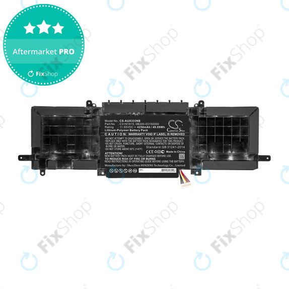 Bateria do Asus Zenbook UX333FN, Zenbook UX333FA, 4250mAh, Li-Pol, 11.55V, C31N1815, HQ
