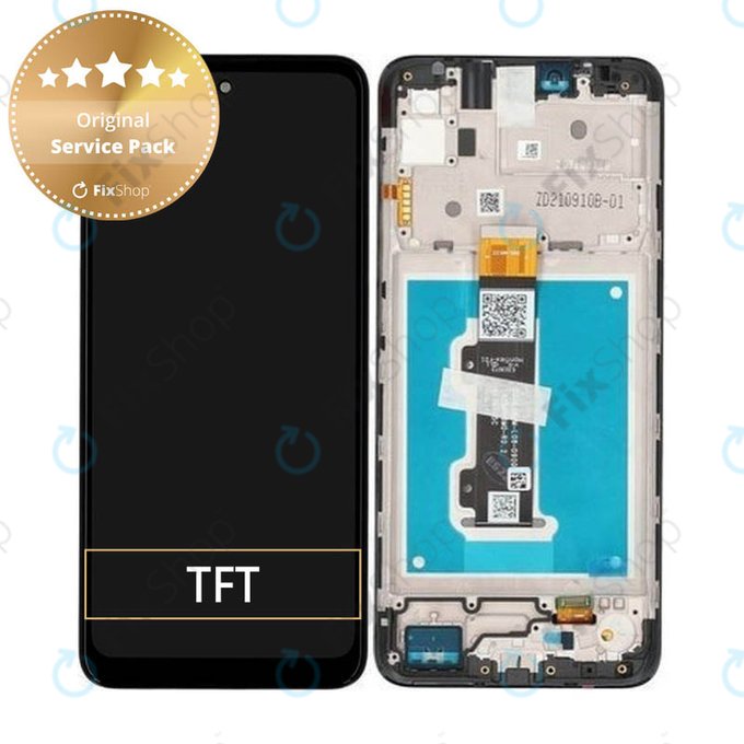 Wyświetlacz do Motorola Moto E30, E40, Ekran dotykowy z ramką, 5D68C19697, Genuine Service Pack