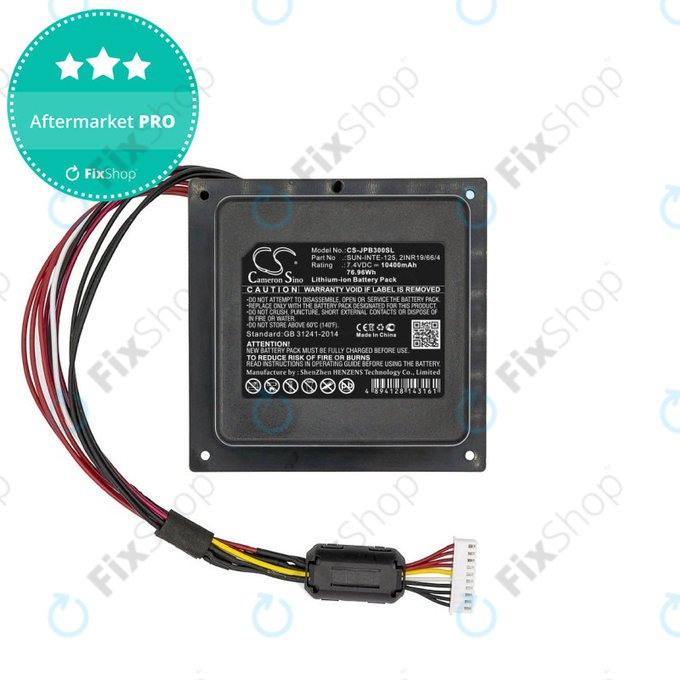 Bateria do JBL PartyBox 300, 10400mAh, Li-Ion, 7.4V, SUN-INTE-125, HQ