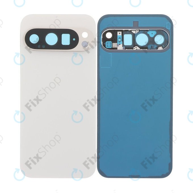 Tylna pokrywa baterii z kompletnym montażem do Google Pixel 9 Pro, Porcelain