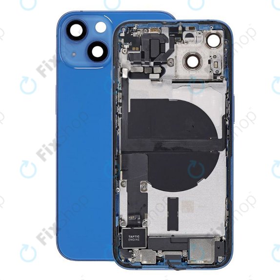Tylna obudowa z malymi czesciami do iPhone 13, Niebieski, Blue