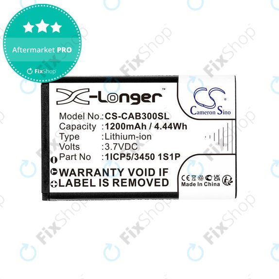Bateria do Cat B30, 1200mAh, Li-Ion, 3.7V, 1ICP5/3450 1S1P, HQ