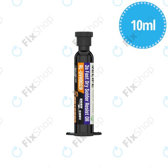 Maska lutownicza utwardzana UV, 10ml, Czarny, Black, Relife RL-UVH902B