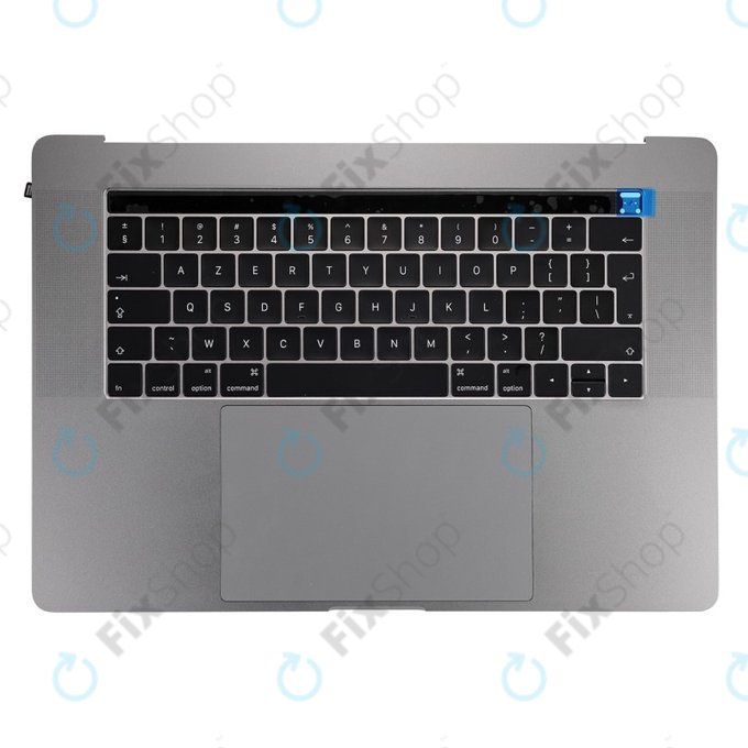 Górna ramka klawiatury z klawiaturą UK, mikrofonem, trackpadem i głośnikami do MacBook Pro 15" A1707 (Late 2016 - Mid 2017), Space Gray