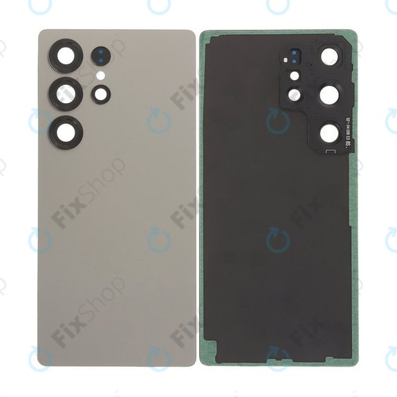 Tylna pokrywa baterii z kompletnym montażem do Samsung S25 Ultra, Szary, Titanium Gray