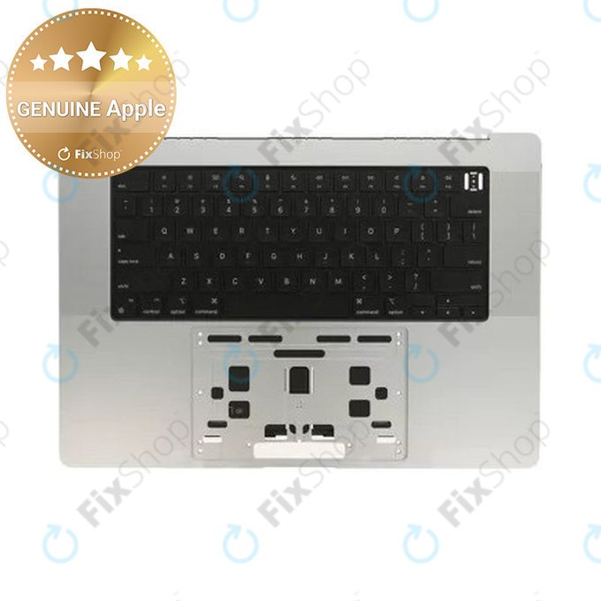 Górna rama klawiatury do MacBook Pro 16" A2780 (2023), z klawiaturą US i baterią, Silver, 661-32190, Genuine Apple