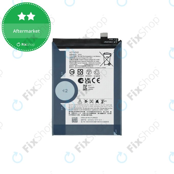 Bateria do Nothing CMF Phone 1, Phone (2a) Plus, 5000mAh