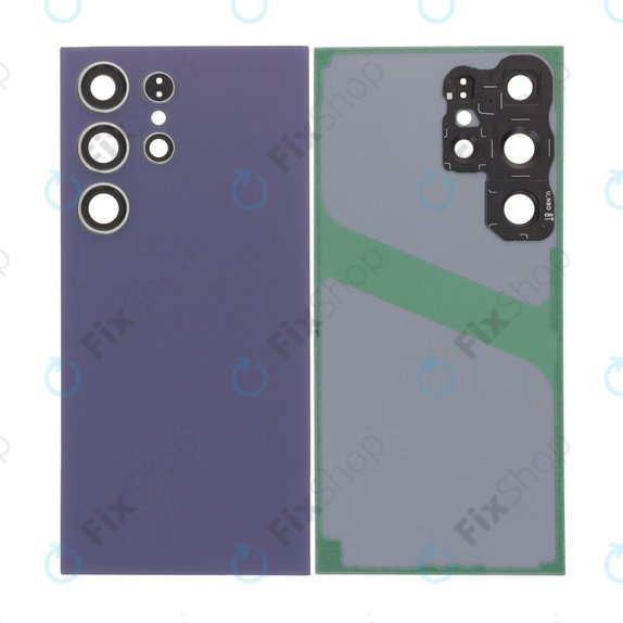 Tylna pokrywa baterii z kompletnym montażem do Samsung S24 Ultra S928B, Titanium Violet