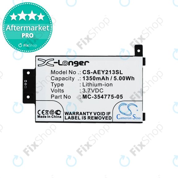 Bateria do Amazon Kindle Paperwhite 2013, 6th Gen, 6 2015, Touch 2013, MC-354775-05, 1350mAh, HQ