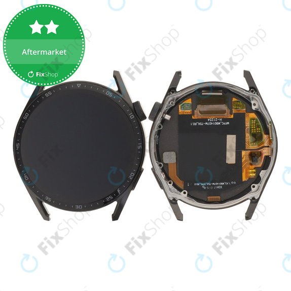 Wyświetlacz do Huawei Watch GT 3 46mm JPT-B19, Ekran dotykowy i ramka, Black