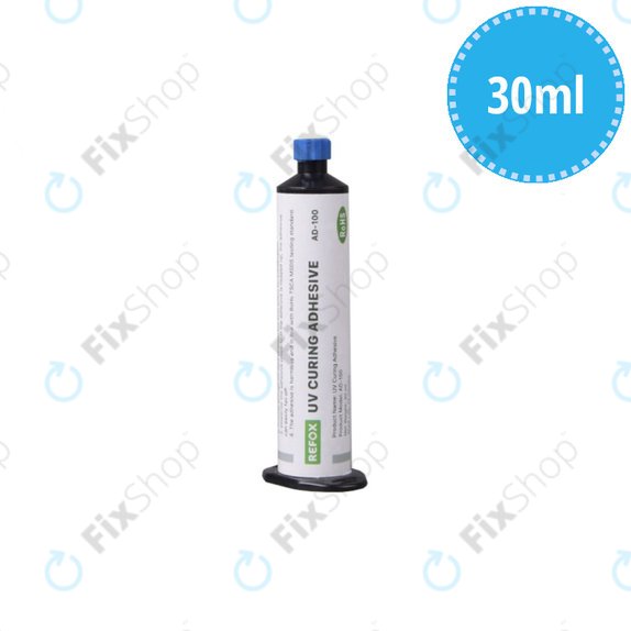 Wodoodporny klej utwardzany UV, 30ml, Refox AD-100