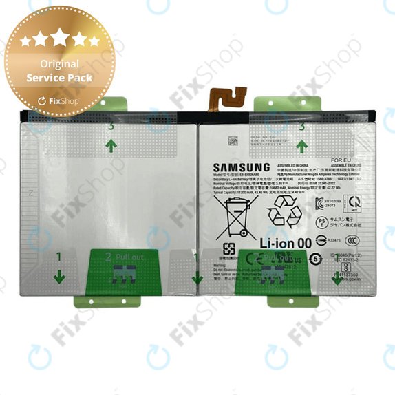 Bateria do Samsung Tab S10 Ultra X920, X926B, EB-BX926ABE, 11200mAh, GH82-35940A, Genuine Service Pack