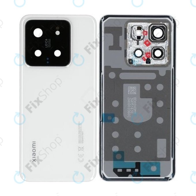 Tylna pokrywa baterii do Xiaomi 14, 23127PN0CC, 56002600N300, Biały, White, Genuine Service Pack