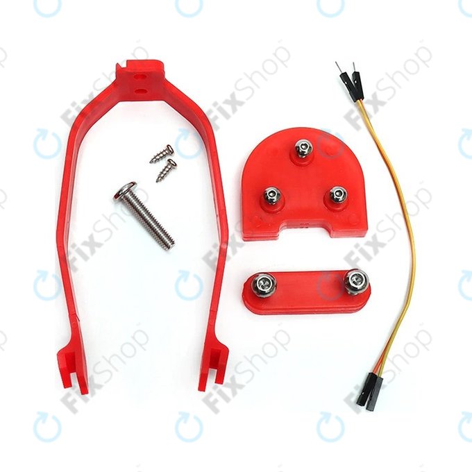 Zestaw izolacyjny kola 10" z uchwytem blotnika do Xiaomi Mi Electric Scooter 2 M365, Pro, Czerwony, Red