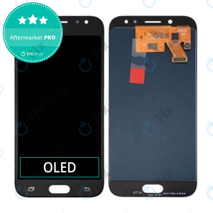 Wyświetlacz OLED do Samsung J5 J530F (2017), Ekran dotykowy bez ramki, Czarny, Black