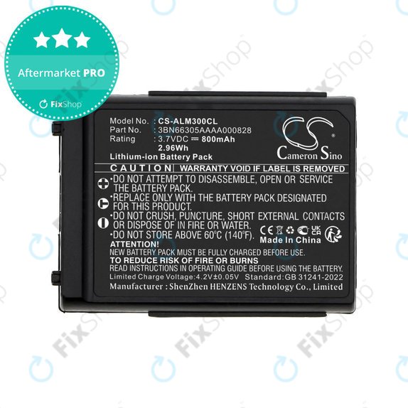Bateria do Alcatel Mobile 300, 400 Dect, Mobile Reflexes 300, 400, 800mAh, Li-Ion, 3.7V, 3BN66305AAAA000828, HQ