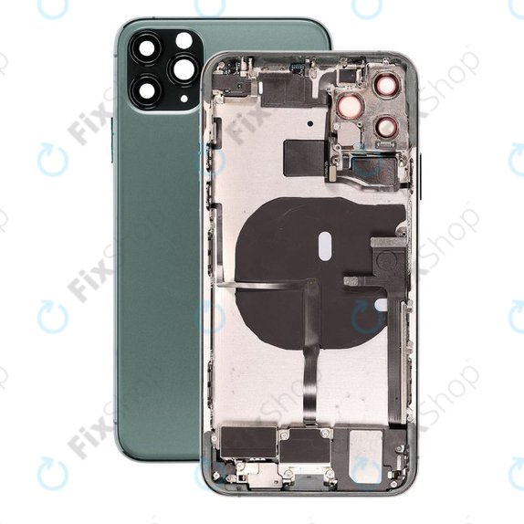 Tylna obudowa z malymi czesciami do iPhone 11 Pro Max, Zielony, Green