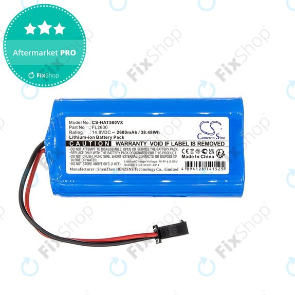 Bateria do Eufy Robovac 11, Haier TAB T550, Haier TAB560, 2600mAh, Li-ion, 14.8V, FL2600, HQ