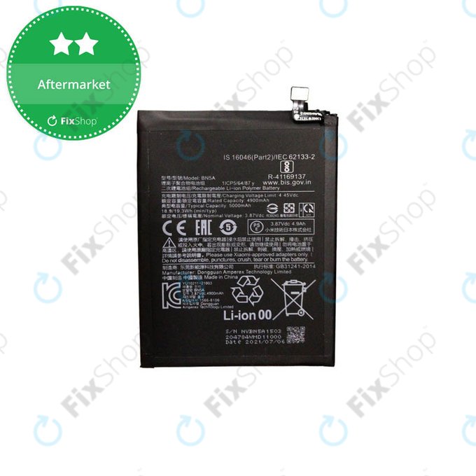 Bateria do Xiaomi Poco M3 Pro, Redmi 10 (2022), BN5A, 5000mAh