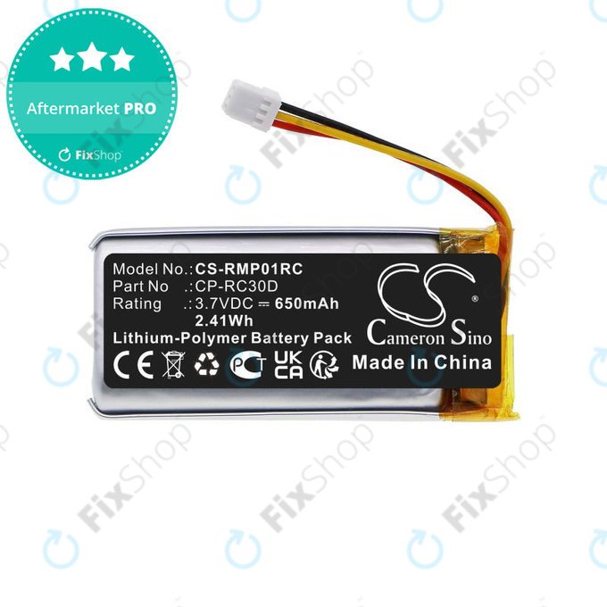 Bateria do Razer Naga Pro, Basilisk Ultimate, 650mAh, Li-Pol, 3.7V, CP-RC30D, HQ