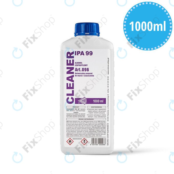 Izopropanol 99%, 1000 ml, Cleanser IPA
