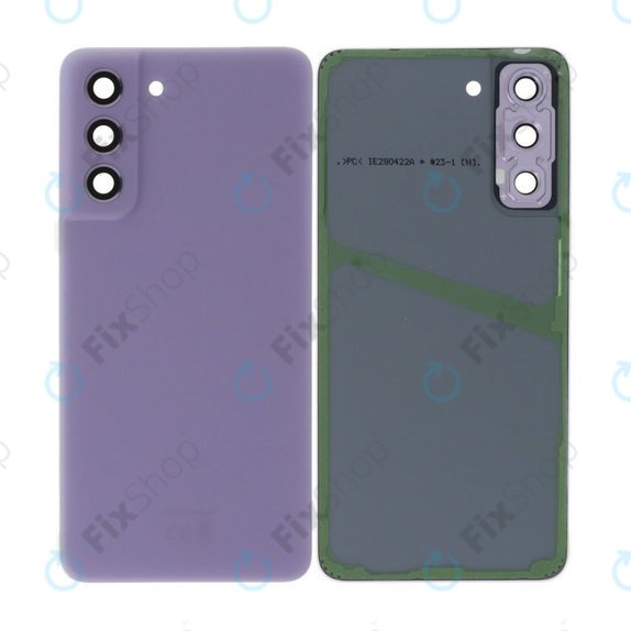 Tylna pokrywa baterii z kompletnym montażem do Samsung S21 FE G990B, Lawendowy, Lavender