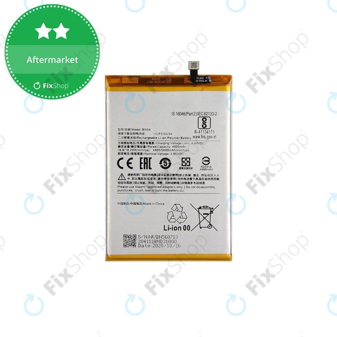 Bateria do Xiaomi Redmi 9C, 9A, BN56, 5000mAh