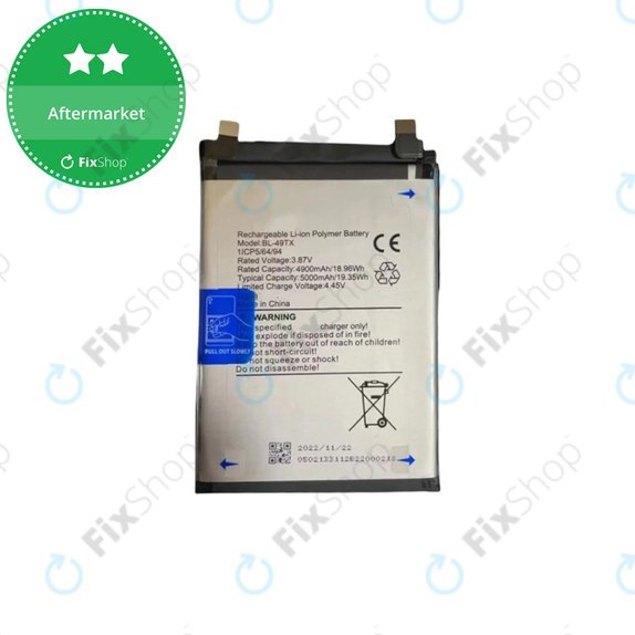 Bateria do Infinix Note 30 5G X6711, 5000mAh