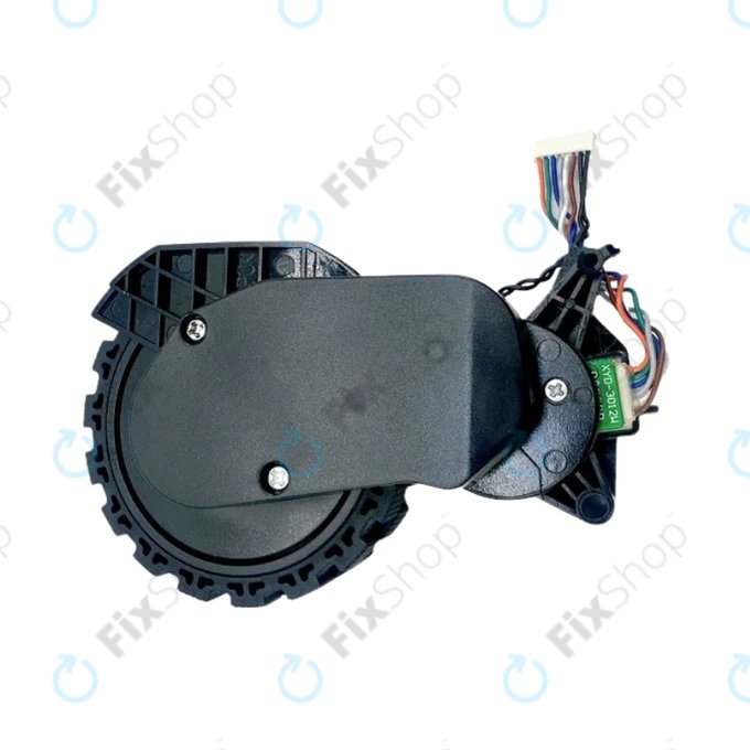 Koło z silnikiem do Xiaomi Robot Vacuum X20, S10, Dreame X30, X20, X10 Pro, Right, Czarny, Black