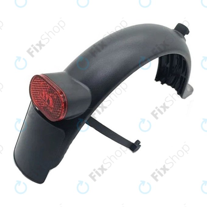 Tylny błotnik ze światłem i wspornikiem do Xiaomi Mi Electric Scooter 1S, Essential, Pro 2, 3, 3 Lite, Czarny, Black