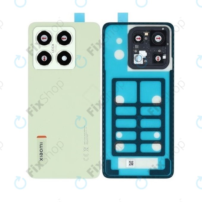 Tylna pokrywa baterii do Xiaomi 14T, 5600100N12A00, Lemon Green, Genuine Service Pack