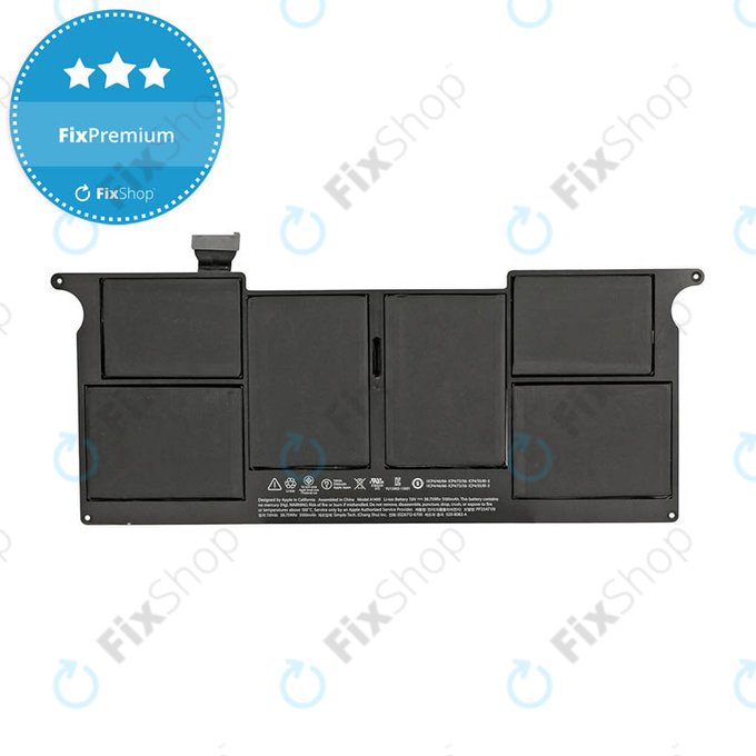Bateria do MacBook Air 11" A1465 (Mid 2013 - Early 2015), A1495, 5200mAh, FixPremium