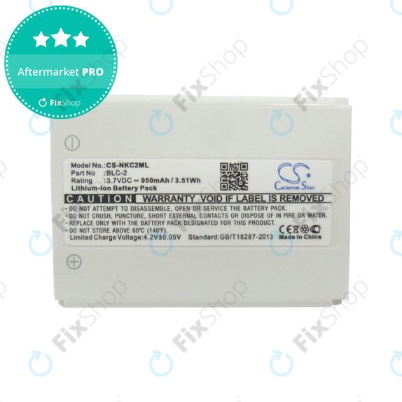 Bateria do Nokia 1220, 1221, 3310, 950mAh, Li-Ion, 3.7V, BLC-2, HQ