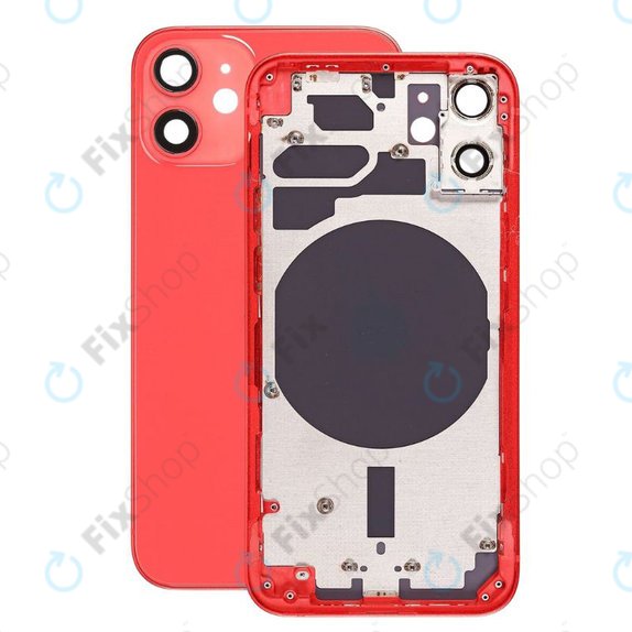 Tylna obudowa do iPhone 12 Mini, Czerwony, Red