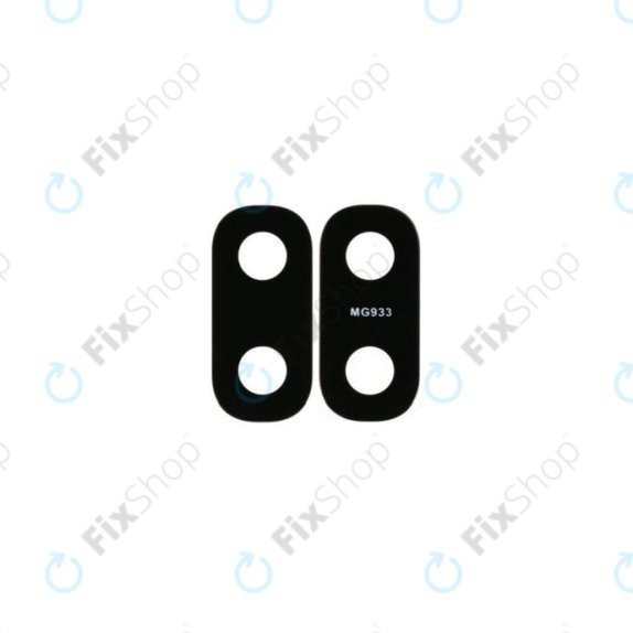 Szklo obiektywu tylnej kamery do Samsung A10 A105F, GH64-07410A, Black, Genuine Service Pack