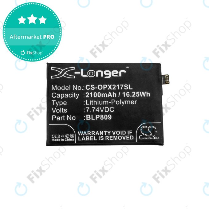 Bateria do Realme Q2 Pro RMX2173, GT Master 5G RMX3363, BLP809, 2100mAh, HQ