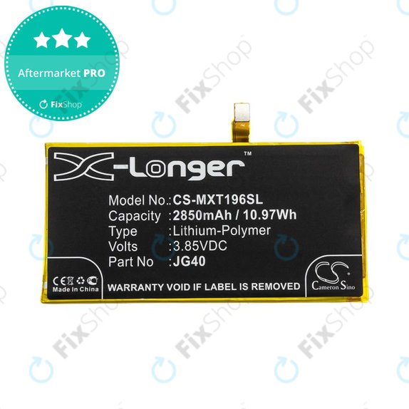 Bateria do Motorola Moto G7 Plus, G7 Plus DS, 2850mAh, Li-Pol, 3.85V, JG40, HQ