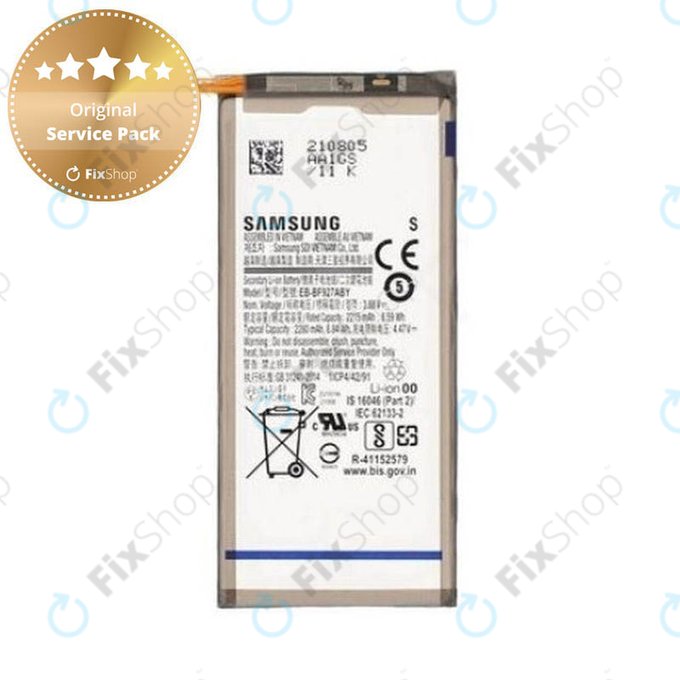 Bateria do Samsung Z Fold 3 F926B, EB-BF927ABY, 2280mAh, GH82-26237A, Genuine Service Pack