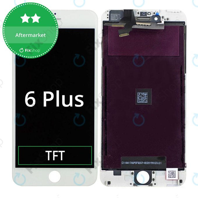 Wyświetlacz dla iPhone 6 Plus, White, Ekran dotykowy z ramką