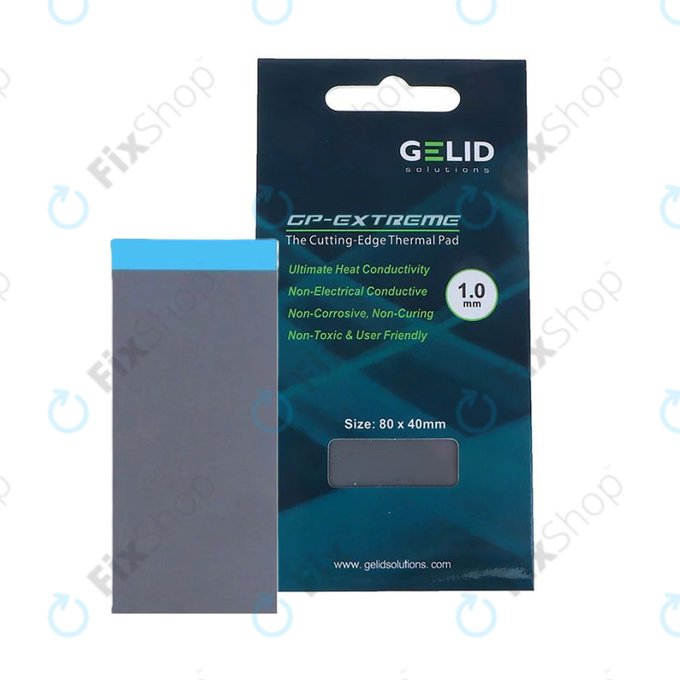 Podkładka termoprzewodząca GELID GP-Extreme, 12 W/mK, 80 × 40 × 1.0mm
