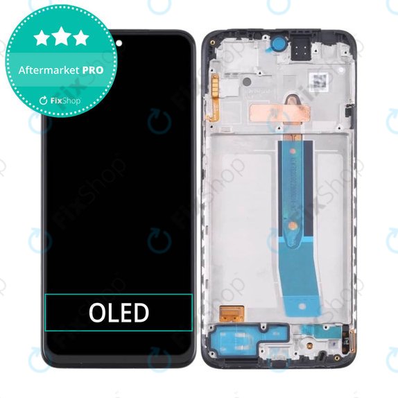 Wyświetlacz OLED do Xiaomi Redmi Note 11, Ekran dotykowy z ramką, Graphite Gray