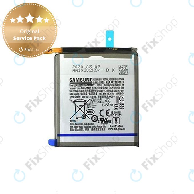 Bateria do Samsung S20 Ultra G988F, EB-BG988ABY, 5000mAh, GH82-22272A, Genuine Service Pack
